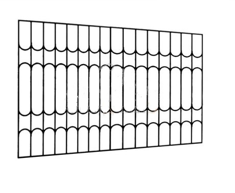 Металлическая решетка на балкон RBL-10