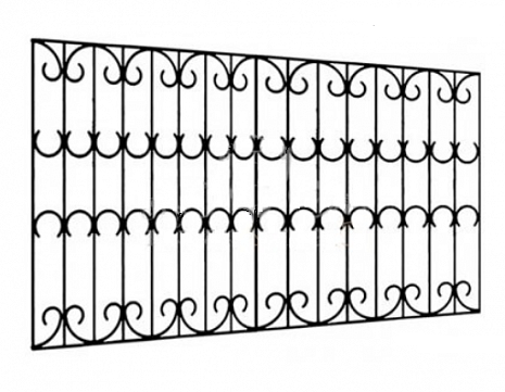 Металлическая решетка на балкон RBL-14