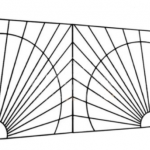 Металлическая решетка на балкон RBL-16