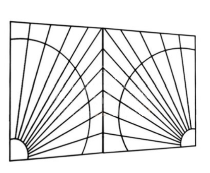 Металлическая решетка на балкон RBL-16