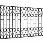 Металлическая решетка на балкон RBL-21