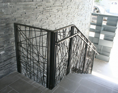 Металлические перила для лестницы 30